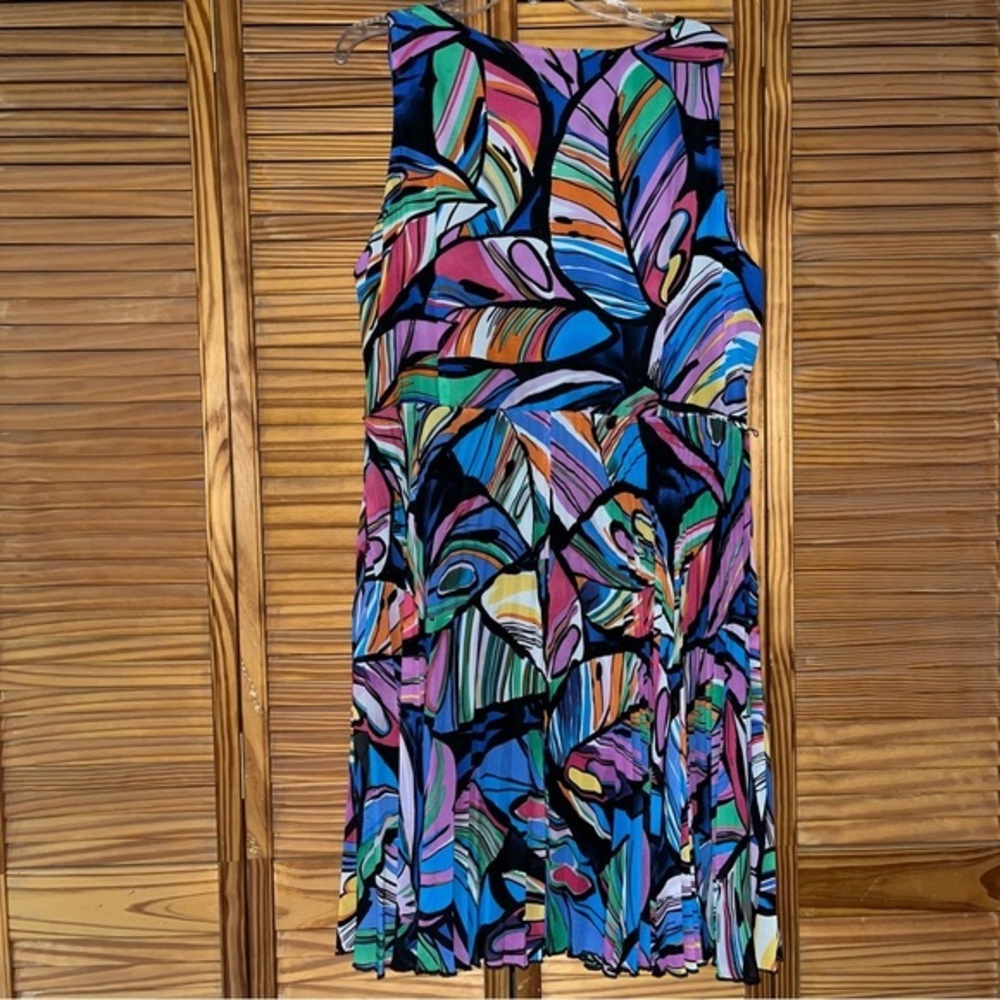 Harve Benard Signature Sleeveless Multi-color Dress Size 18 - Picture 2 of 10